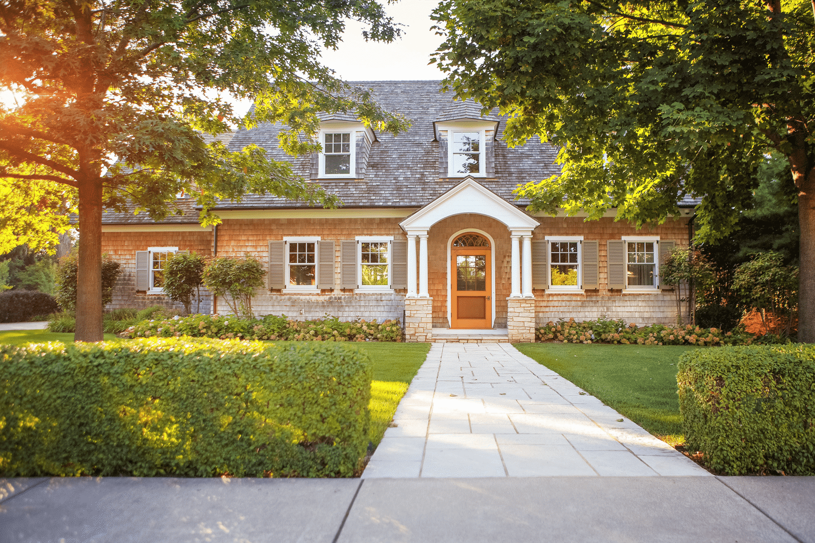 Residential home front exterior view